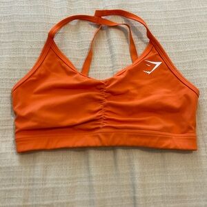 ruched sports bra from gymshark